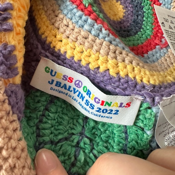 Colorful Crochet Guess JBalvin Bucket Multicolored - Picture 2 of 6